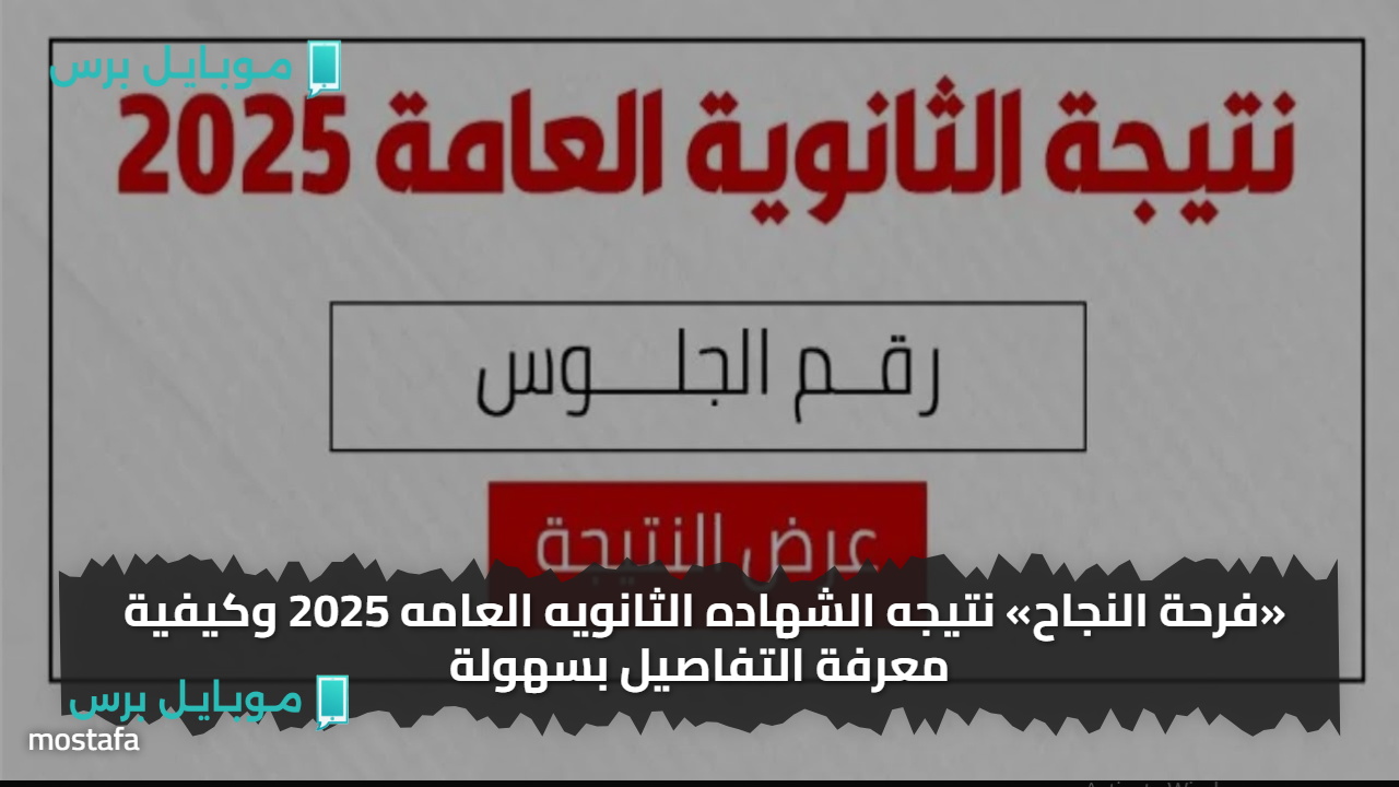 «طلعــها دلوقت» نتيجه الشهاده الثانويه العامه 2025 بالاسم بي دي اف كل المــدارس وكيفية معرفة التفاصيل بسهولة