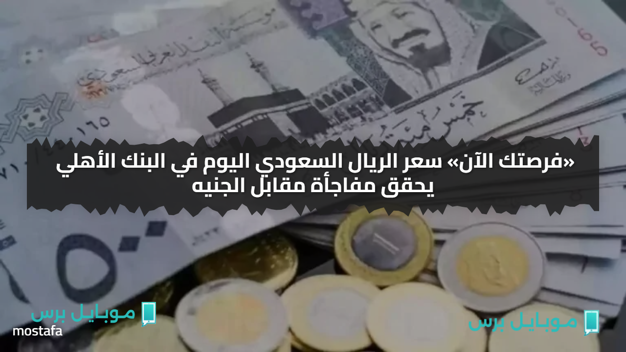 انخفــاض جنوني.. سعر الريال السعودي اليوم في البنك الأهلي يحقق مفاجأة مقابل الجنيه
