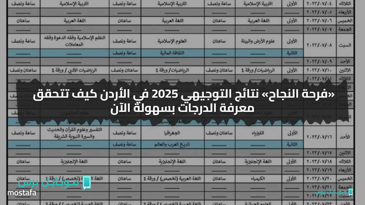 خــلال ساعات.. نتائج التوجيهي 2025 في الأردن كيف تتحقق معرفة الدرجات بسهولة الآن