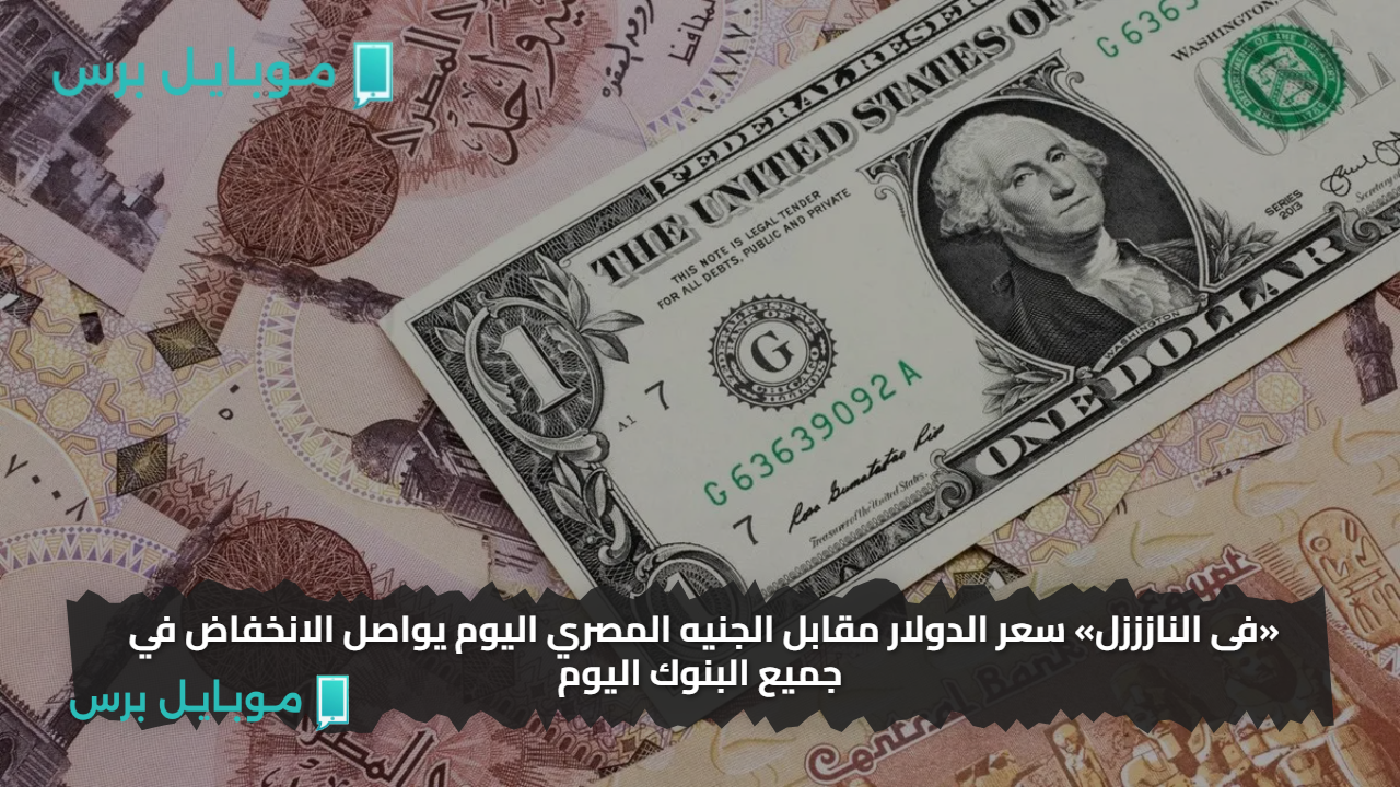 «فى النازززل» سعر الدولار مقابل الجنيه المصري اليوم يواصل الانخفاض في جميع البنوك اليوم