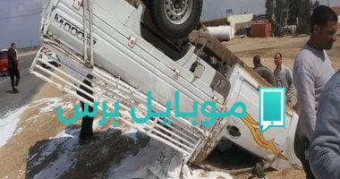 إجراءات السلامة وإدارة الحوادث في انقلاب سيارات النقل الثقيلة على طرق الفيوم