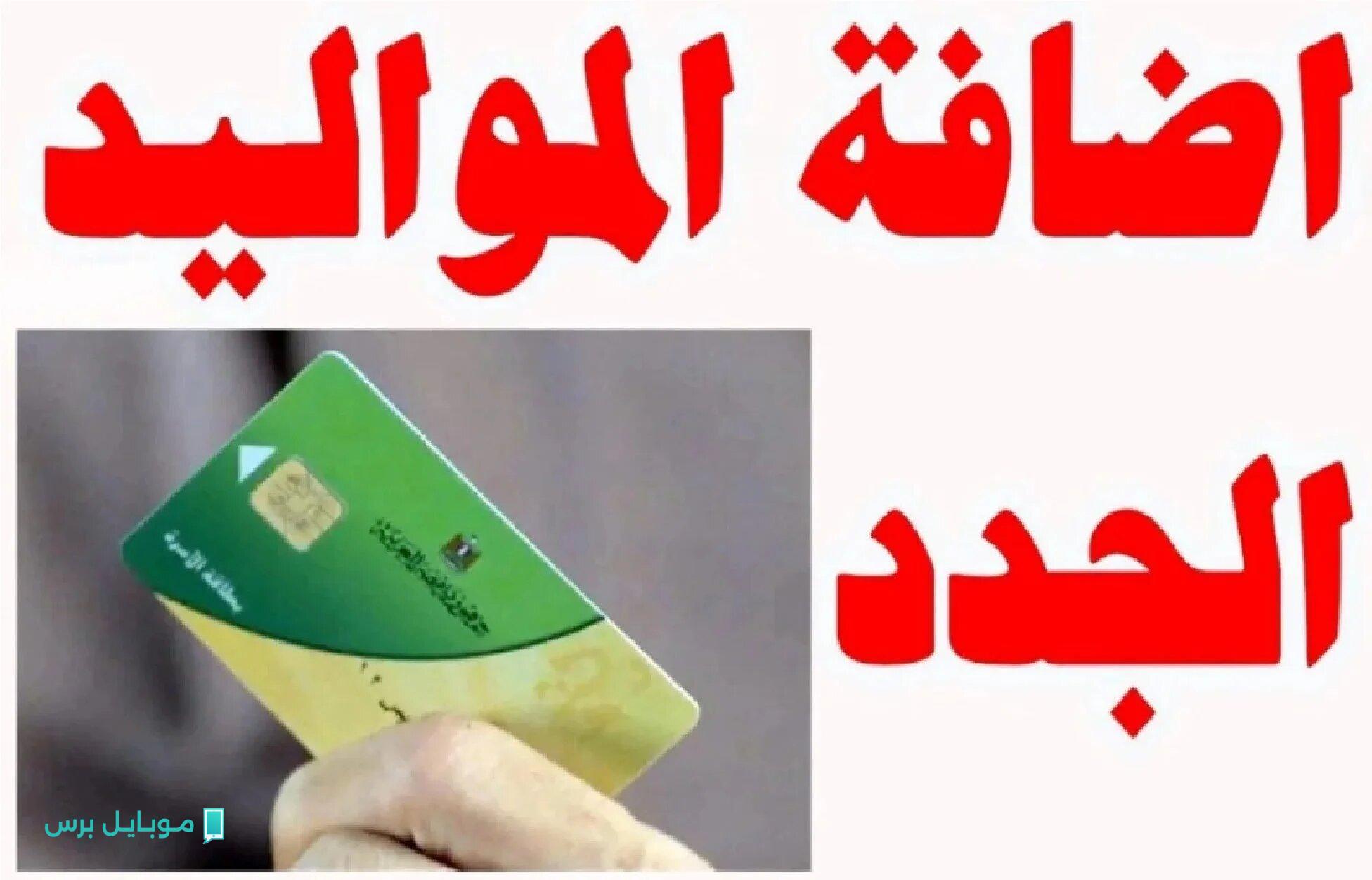 زيــادة الخير خيرين.. إضافة المواليد على بطاقة التموين 2025 من بوابة مصر الرقمية  وفقا لهذه الشروط