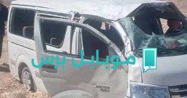 حادث انقلاب ميكروباص في كفر الشيخ يسفر عن إصابة خمسة أشخاص