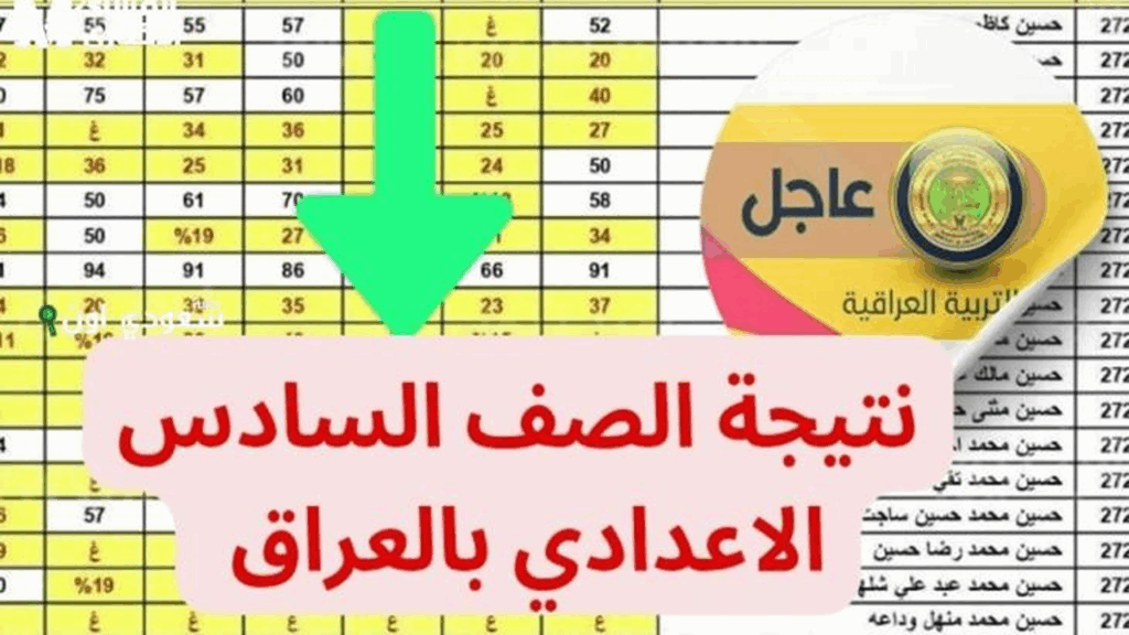 "رابط مباشر" .. نتائج الصف السادس الإعدادي 2025 في محافظة الرصافة 1 الدور الأول بصيغة PDF من موقع نتائجنا.