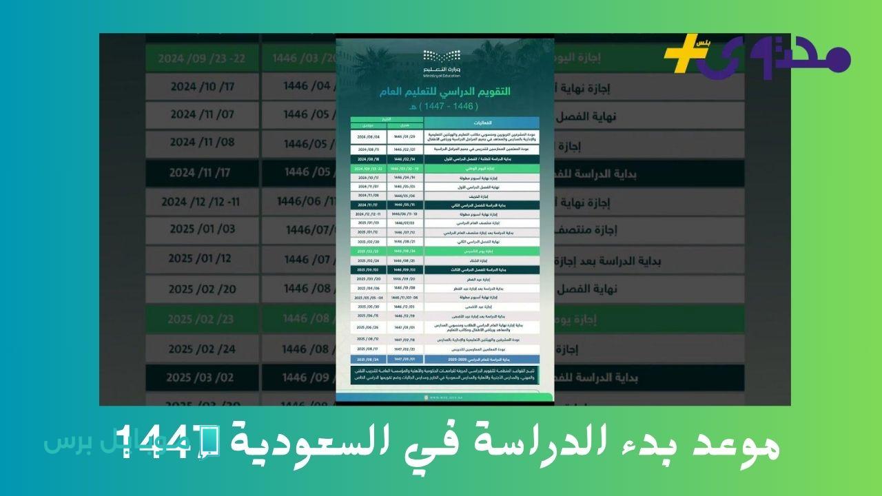 عاجل: وزارة التعليم تعلن عن بدء الدراسة في السعودية 1447 بنظام ثلاثي وإجازات مميزة!