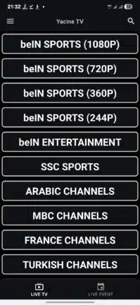 تنزيل برنامج ياسين تيفي الأسود Yacine TV Black مهكر Apk بدون اعلانات للاندرويد 2026 أخر إصدار مجانا تنزيل برنامج ياسين تيفي الأسود Yacine TV Black مهكر Apk بدون اعلانات للاندرويد 2026 أخر إصدار مجانا