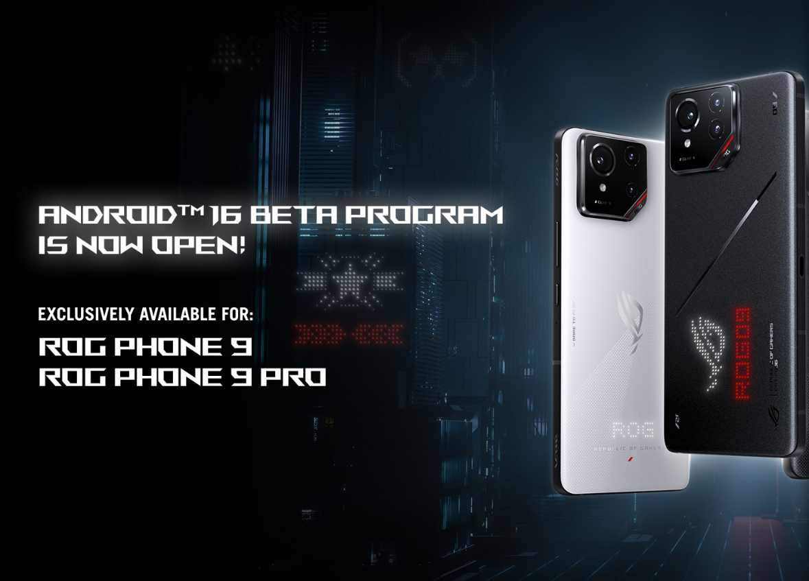 أسوس تطلق تحديث بيتا لنظام أندرويد 16 لهواتف ROG Phone 9