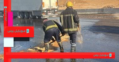 انقلاب سيارة فنطاس محملة بالجاز على طريق السويس الصحراوي: تفاصيل الحادث وتأثيره