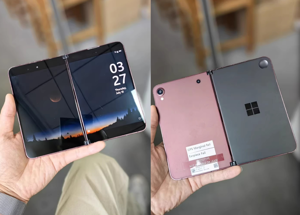 تسريبات حصرية لنماذج أولية مميزة من Surface Duo لنظام ويندوز
