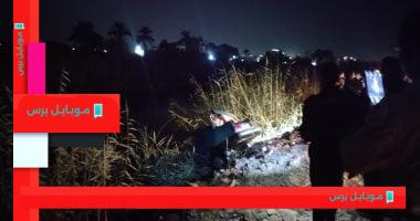 جهود استثنائية في انتشال سيارة سقطت بالترعة الإبراهيمية في طهطا