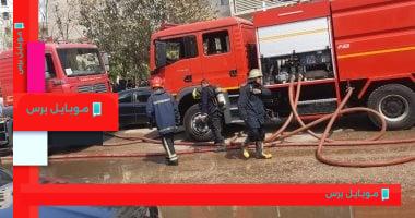 حريق مصنع بلاستيك في بهتيم يتسبب بإصابة أربعة أشخاص