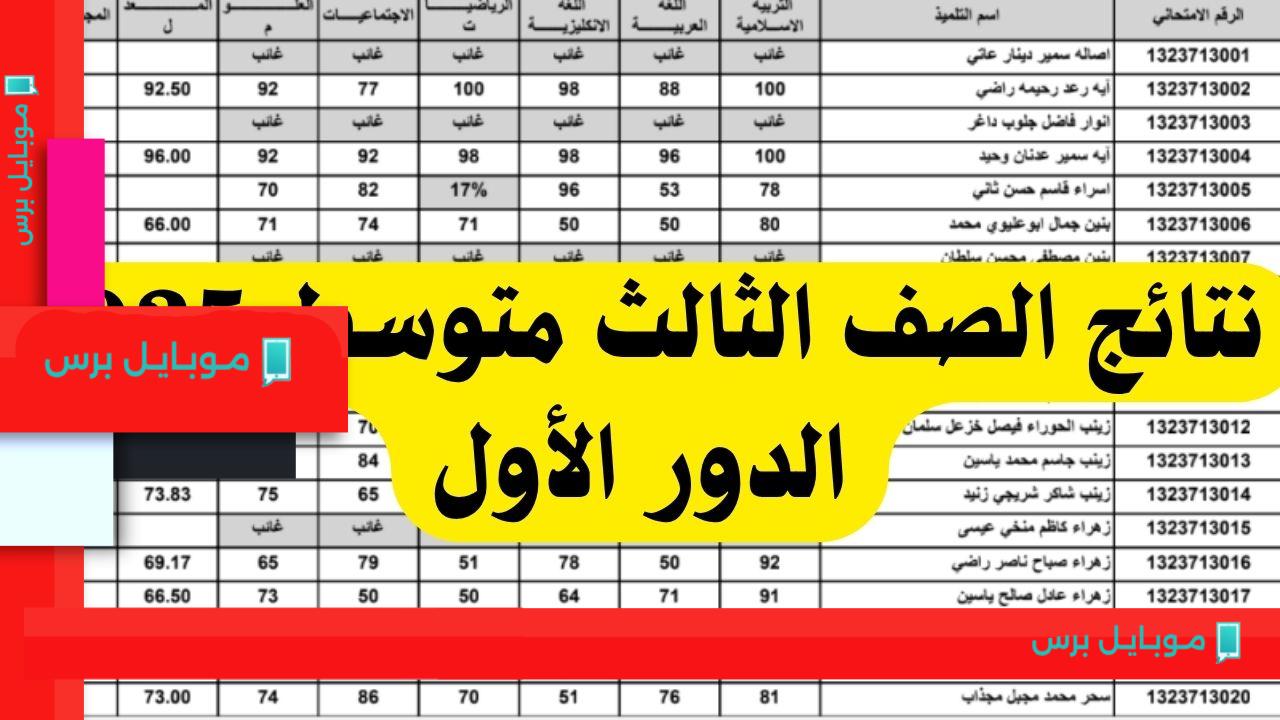 نتائج الثالث متوسط بالعراق 2025: فرحة الطلاب مع الدرجات المنشورة الآن!