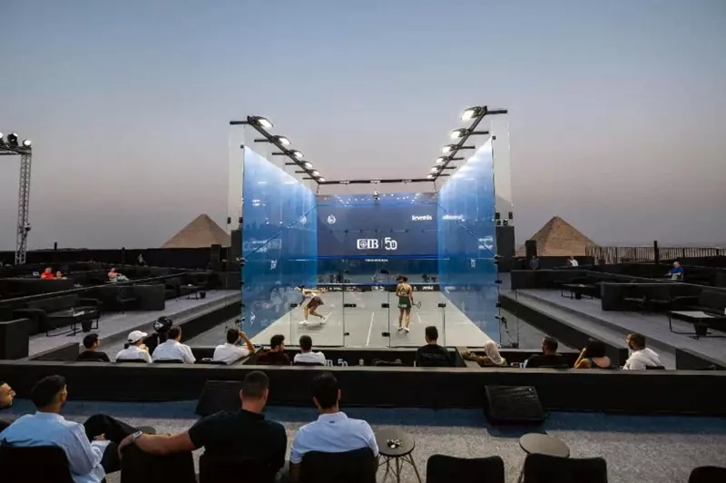 في ظل التاريخ: إحياء بطولة CIB المفتوحة للإسكواش 2025 تحت الأهرامات