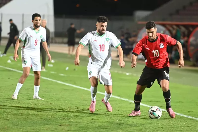 المنتخب المصري الثاني يتعرض لهزيمة مفاجئة ودياً أمام المغرب قبل كأس العرب