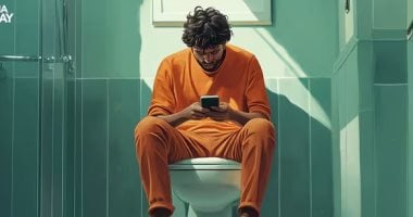 دراسة تأثير استخدام الهواتف المحمولة في الحمام على صحة المستقيم والبواسير