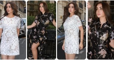هنا الزاهد تتألق بالأناقة والجاذبية في شوارع باريس الخلابة