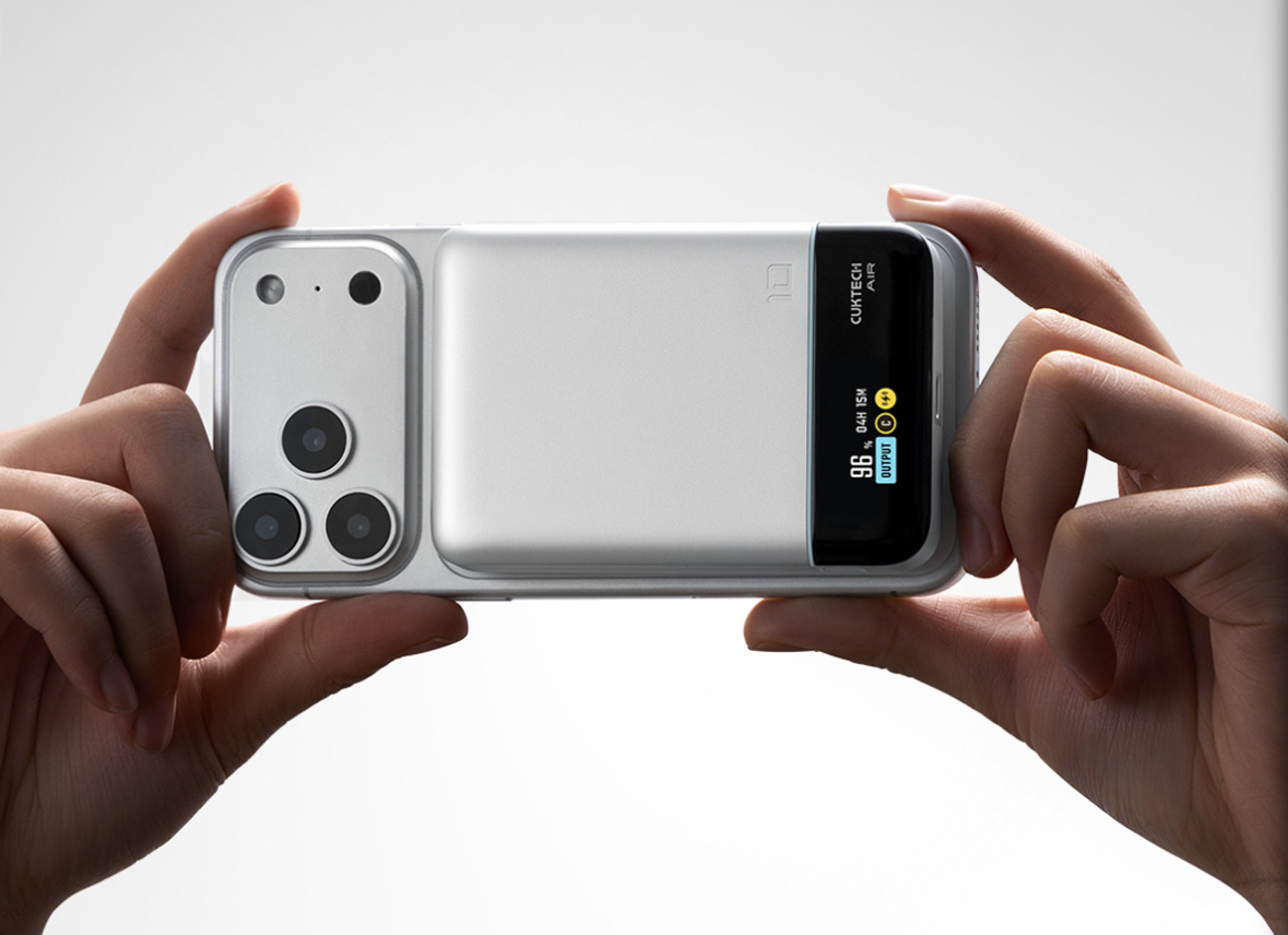 Cuktech تقدم باور بنك مغناطيسي مبتكر بشاشة مدمجة وتقنية شحن سريع 55 واط
