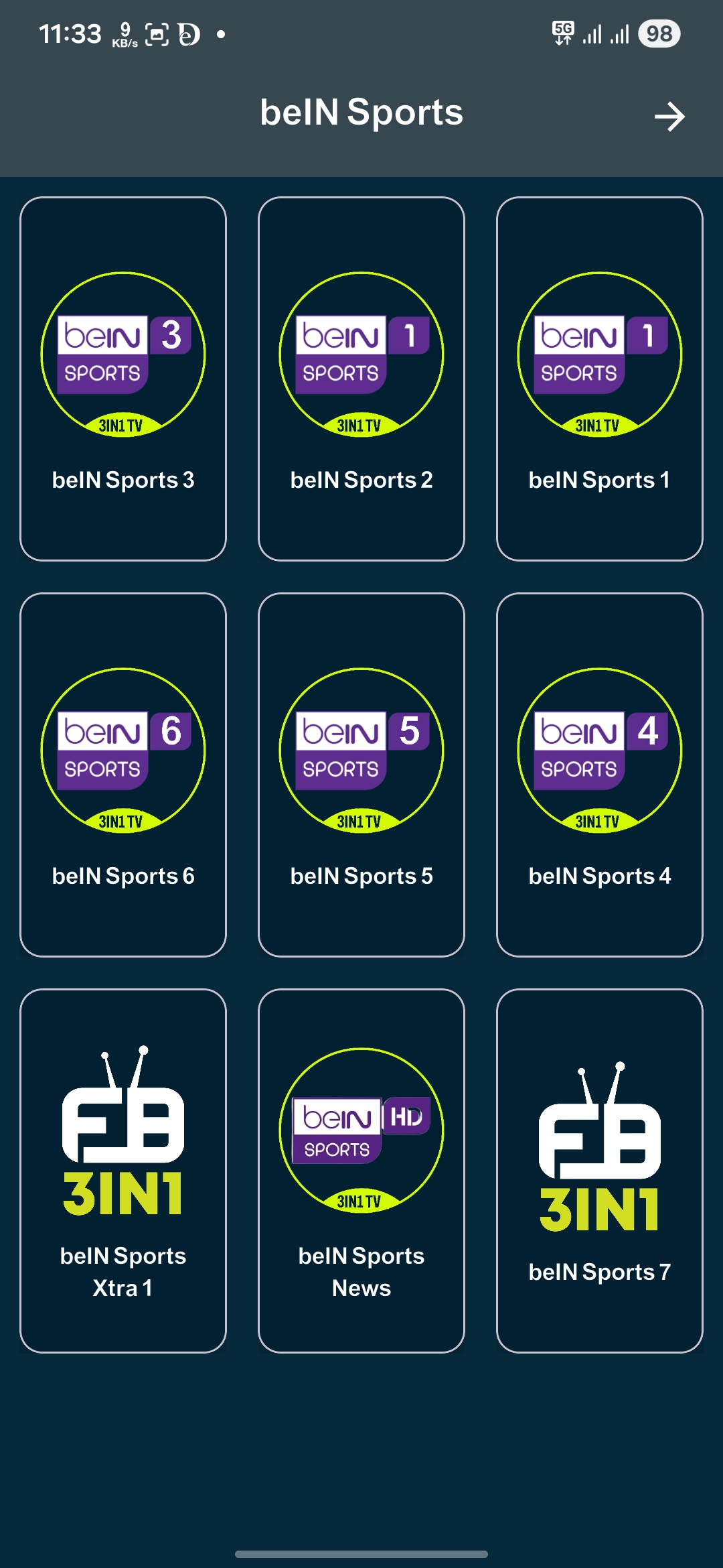 تحميل تطبيق 3in1 Tv مهكر Apk للاندرويد 2026 أخر إصدار مجانا تحميل تطبيق 3in1 Tv مهكر Apk للاندرويد 2026 أخر إصدار مجانا