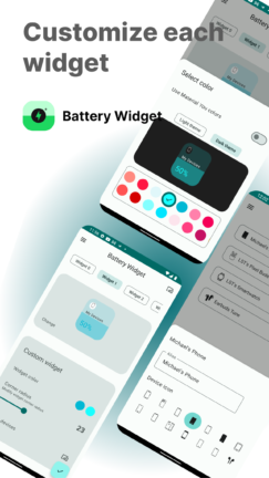 تحميل تطبيق Battery Widget مهكر Apk للاندرويد 2026 أخر إصدار مجانا تطبيق Battery Widget مهكر