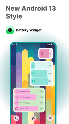 تحميل تطبيق Battery Widget مهكر Apk للاندرويد 2026 أخر إصدار مجانا تطبيق Battery Widget مهكر