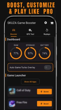 تحميل تطبيق SKUZA Game Booster مهكر Apk للاندرويد 2026 أخر إصدار مجانا تحميل تطبيق SKUZA Game Booster مهكر Apk للاندرويد 2026 أخر إصدار مجانا