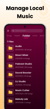 تحميل تطبيق Music Player مهكر Apk للاندرويد 2026 أخر إصدار مجانا تحميل تطبيق Music Player مهكر